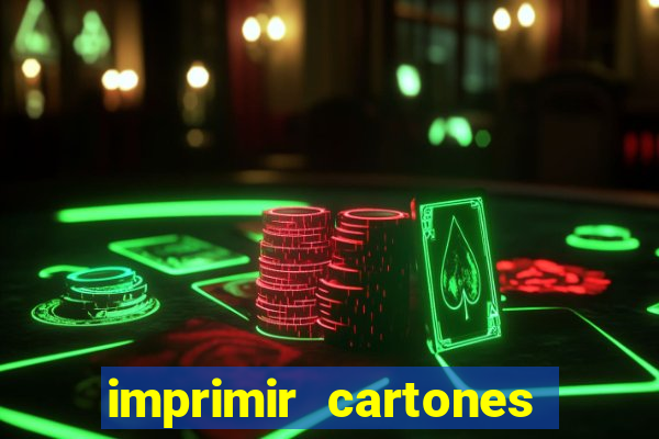 imprimir cartones de bingo